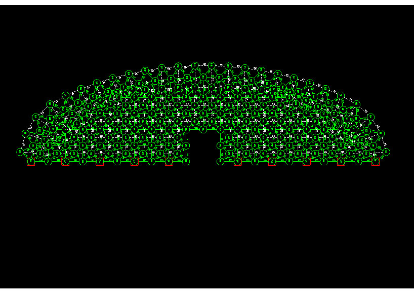 高平锡林浩特91跨，1000米长干煤棚网架设计