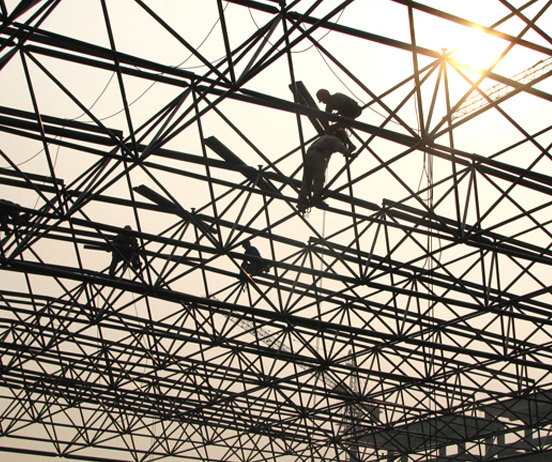 高平厂房网架安装